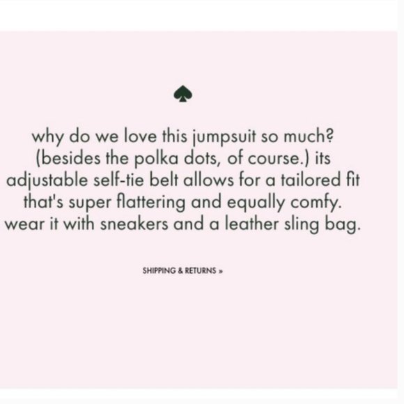 kate spade white black cabana dot jumpsuit romper outfit 10 *PLEASE READ* - Picture 2 of 16